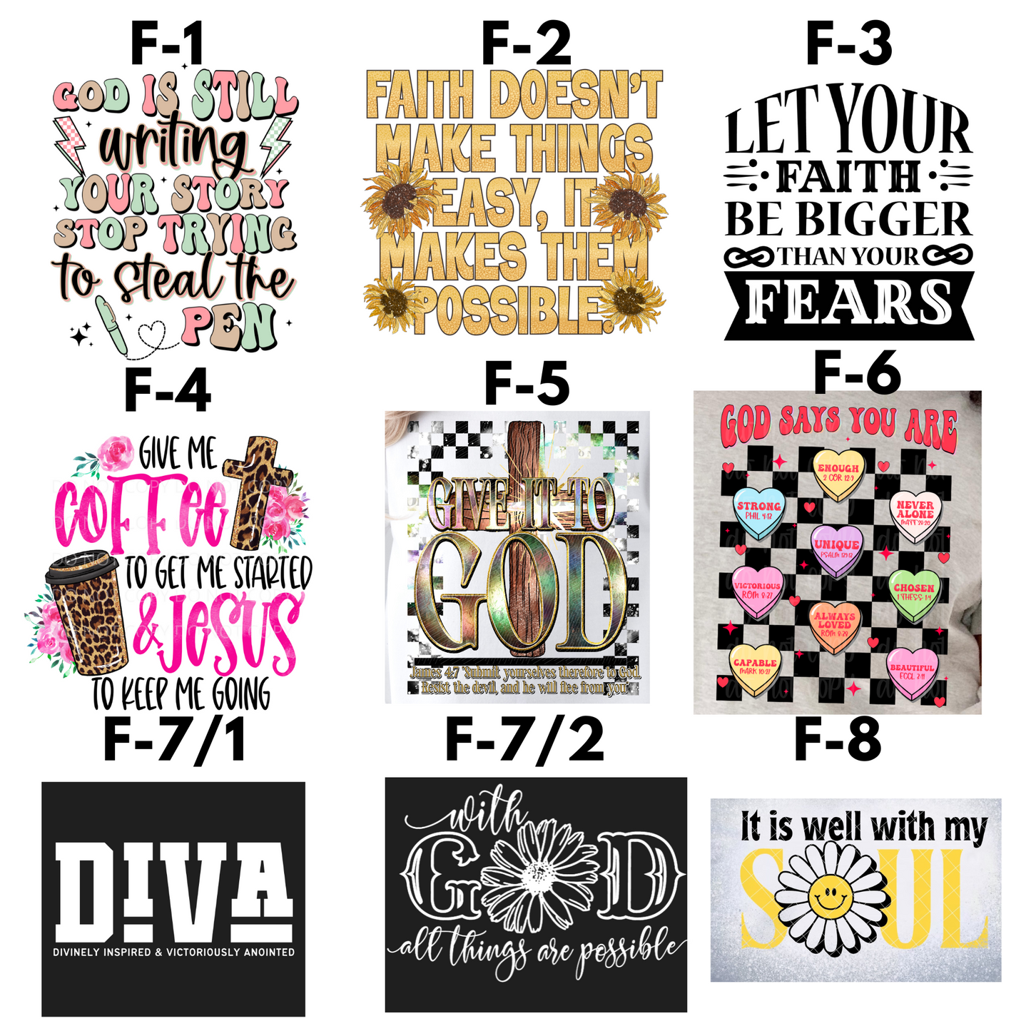 Faith Related Graphic Designs