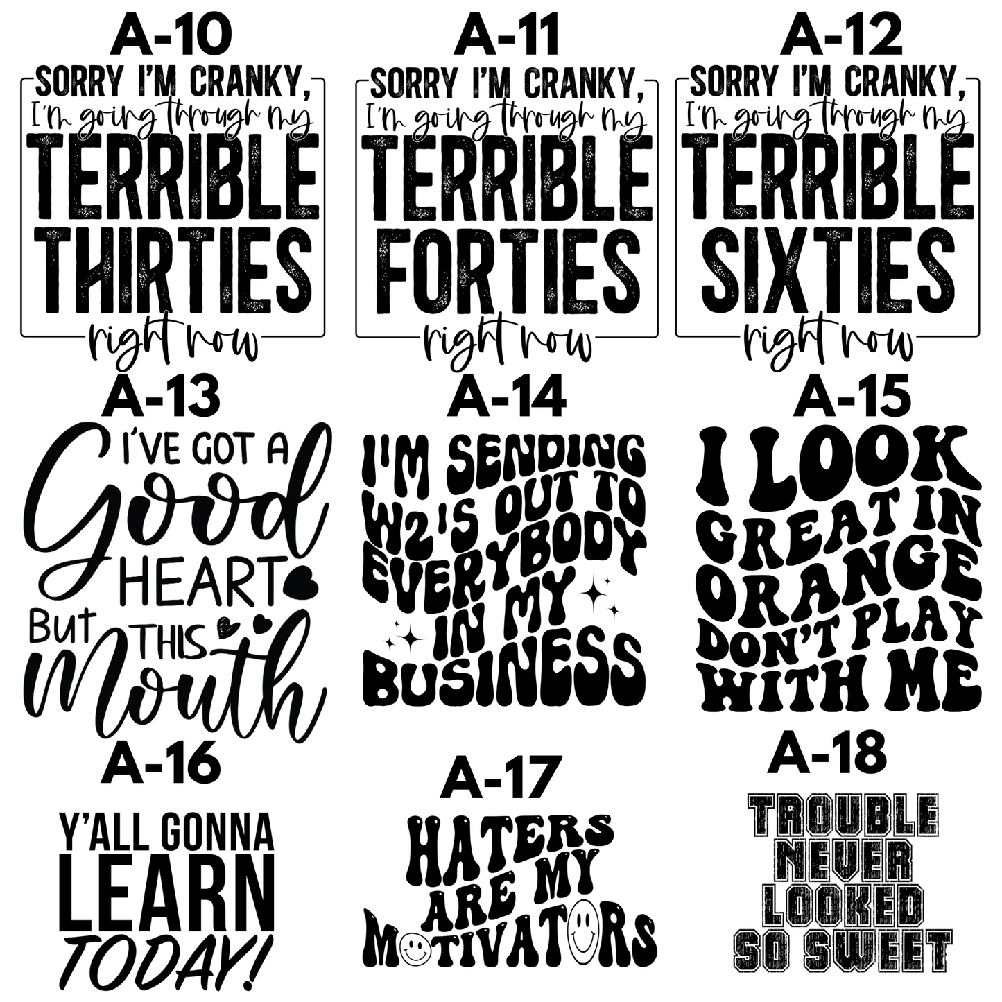 Funny, Sarcastic, Graphic Designs
