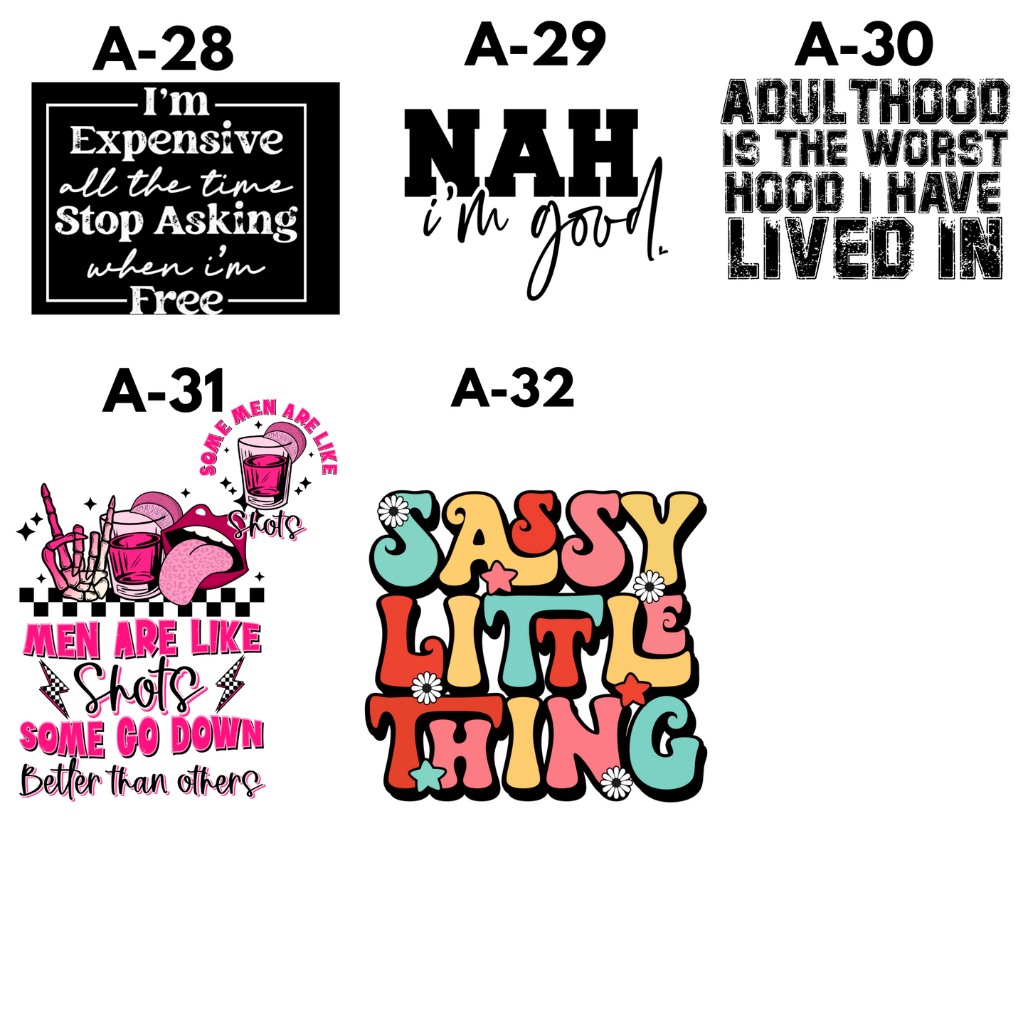 Funny, Sarcastic, Graphic Designs