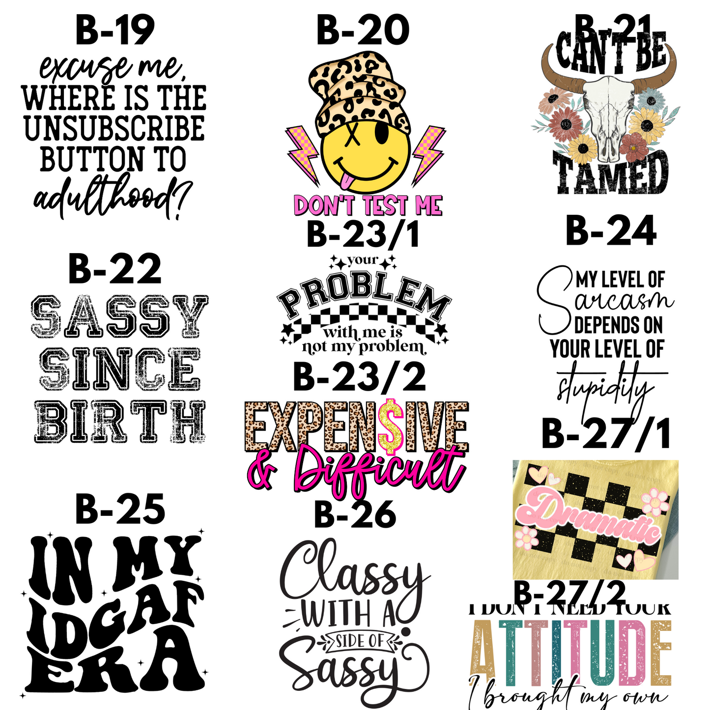 Funny, Sarcastic, Graphic Designs