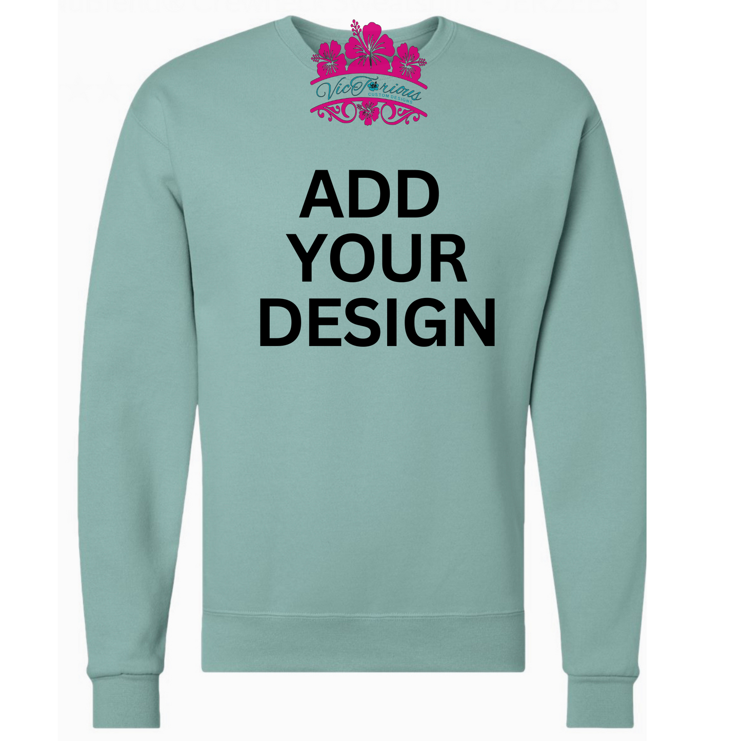 Sage Color Comfy Crewneck Sweater
