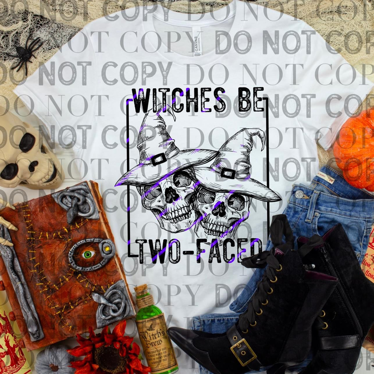 Witches Be Two Faced Print