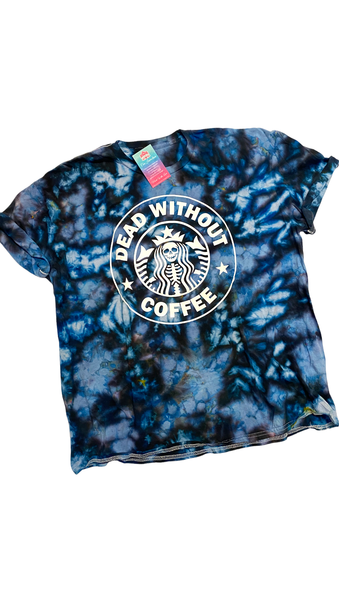 Dead Without Coffee Screen Print Transfer