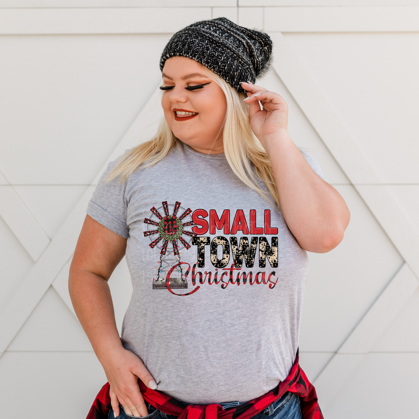 Small Town Christmas DTF Print
