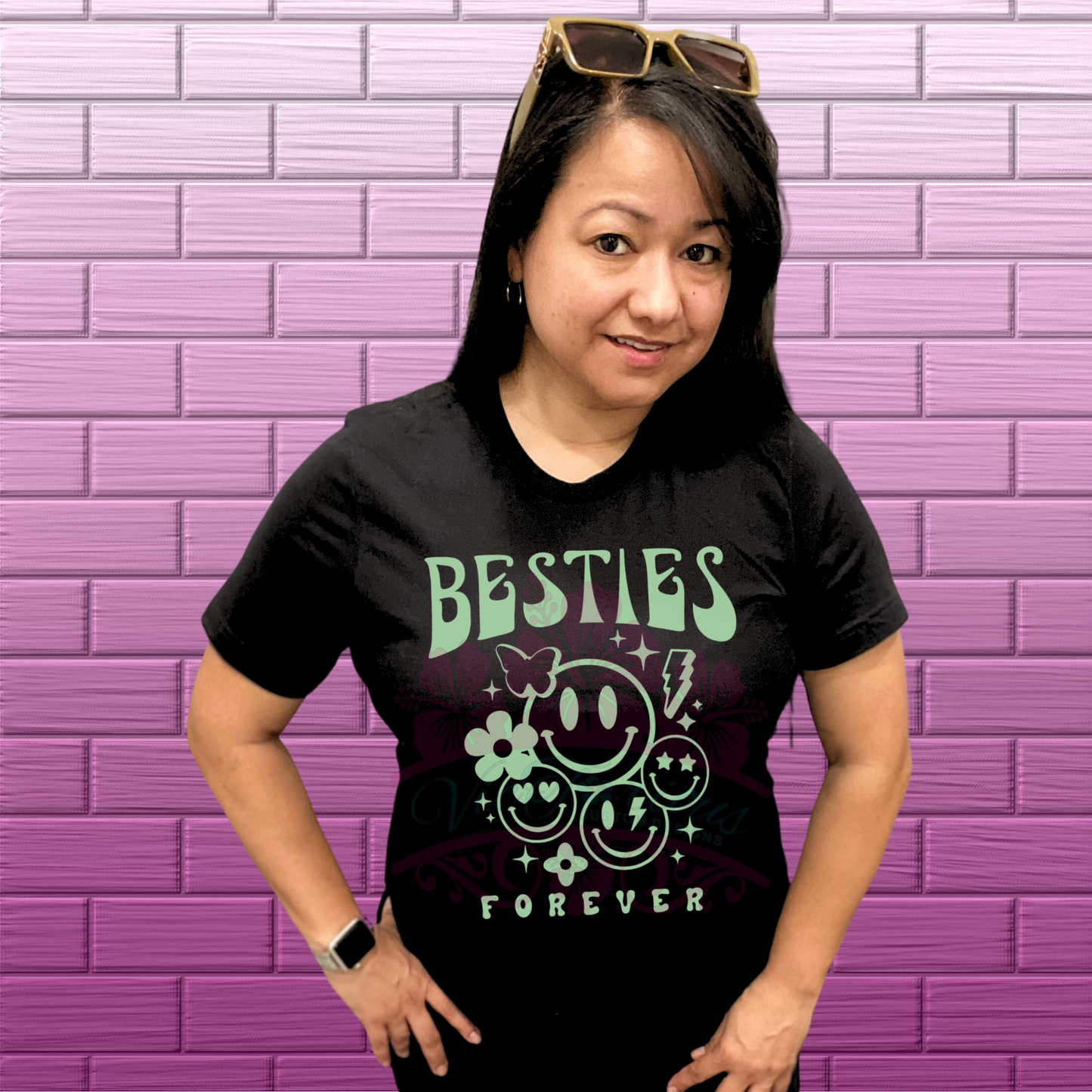 Besties Forever Screen Print Transfer