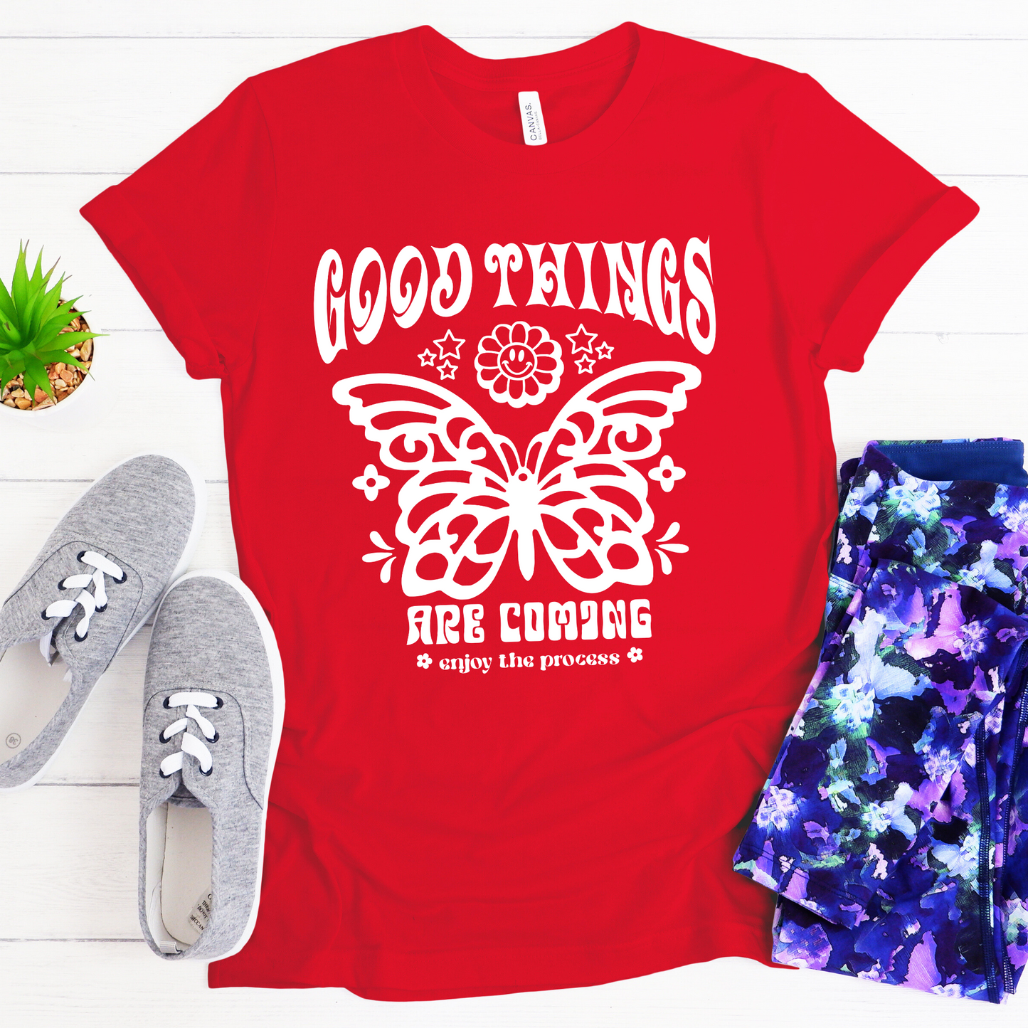 Good Things Are Coming Screen Print Transfer