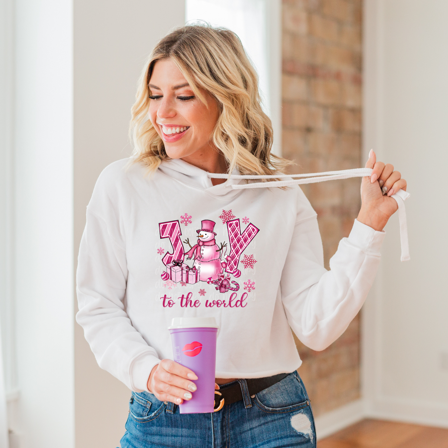 Pink Joy to the World DTF Print