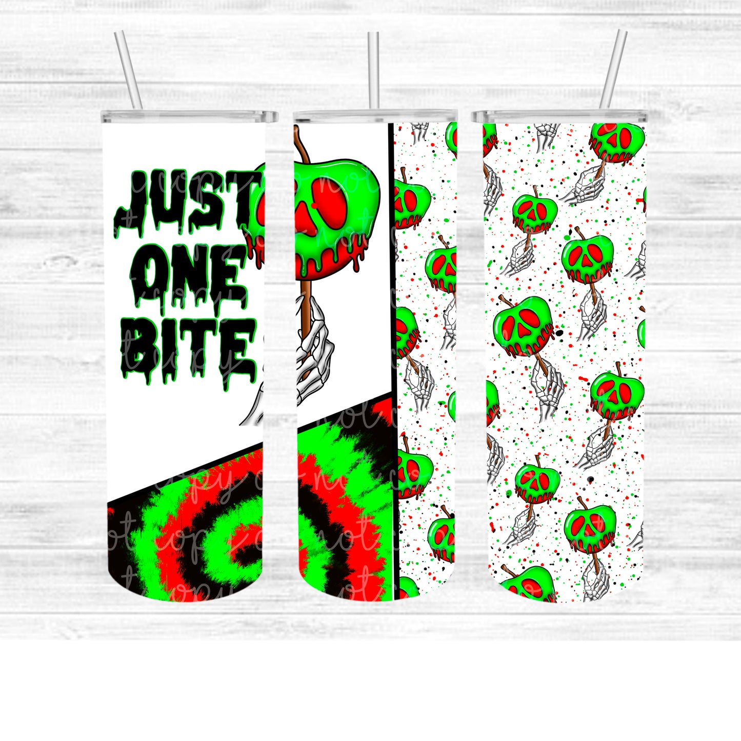 Just One Bite Sublimation Tumbler Wrap