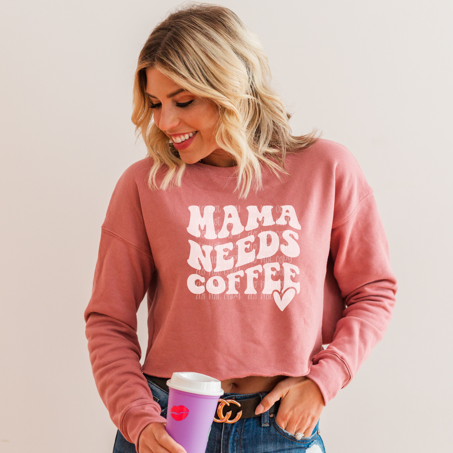 Mama Needs Coffee Screen Print Transfer