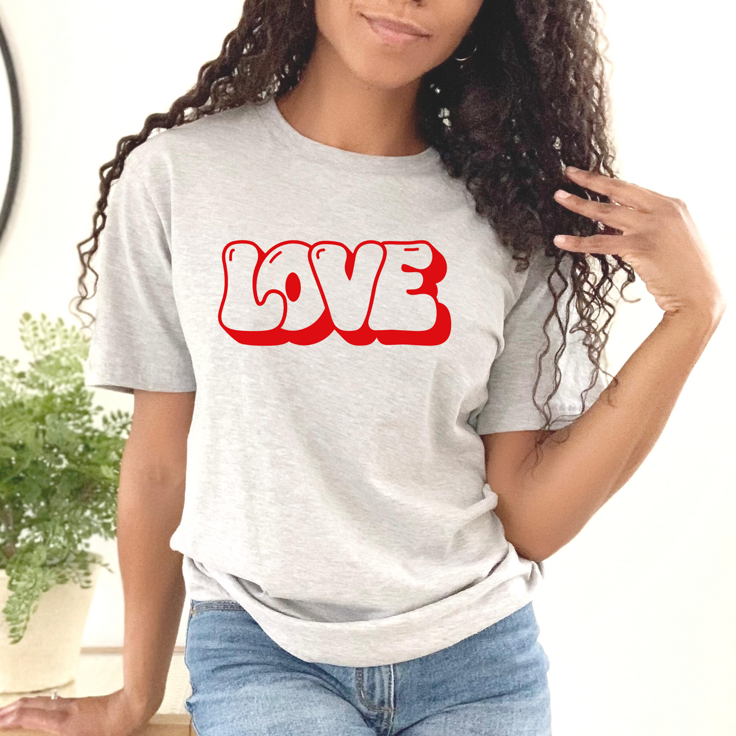 LOVE Screen Print Transfer