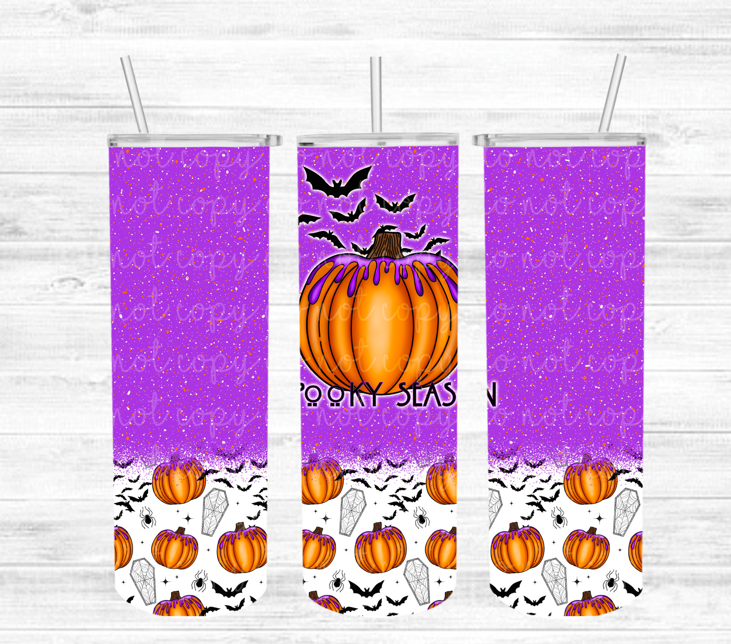 Spooky Season Sublimation Tumbler Wrap
