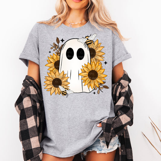 DESIGN ONLY-SHIRT NOT INCLUDED Sunflower Ghost DTF Print