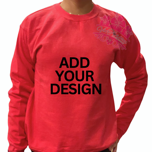 Heather Red Crewneck Sweater