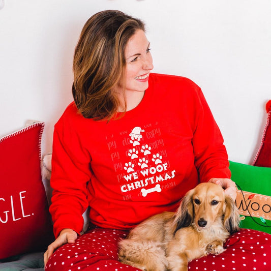 We Woof Christmas Print