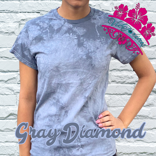 Gray Diamond Tie Dye Tshirt