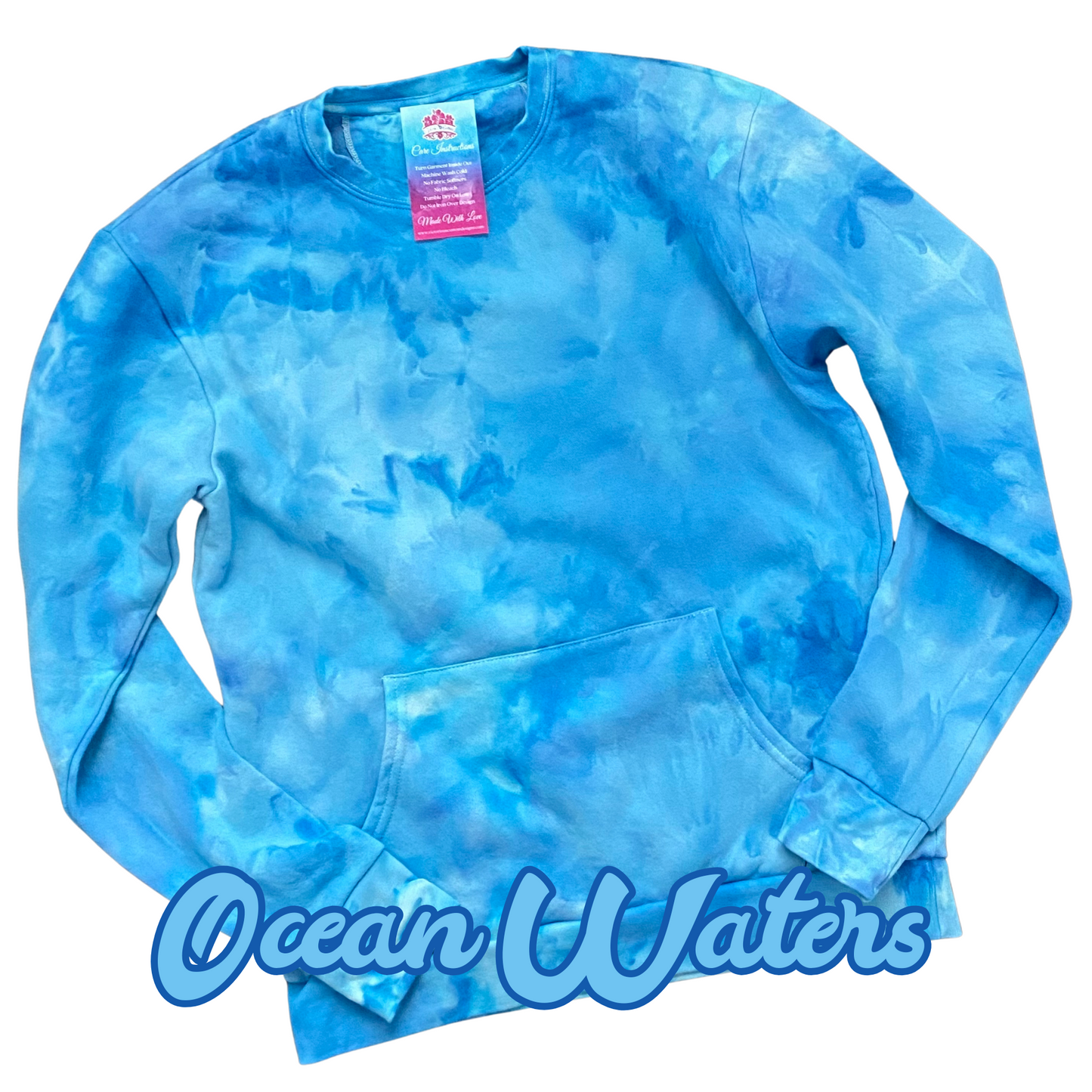 Ocean Waters Color Tie Dye Apparel