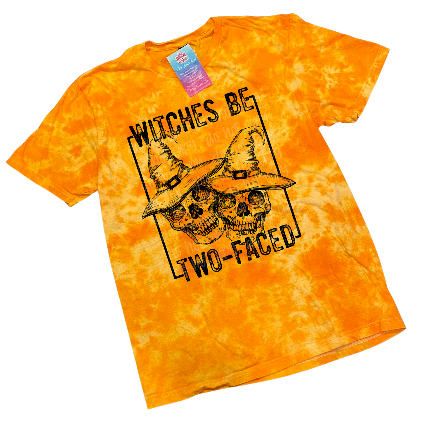 Orange Halloween Tie Dye Shirts