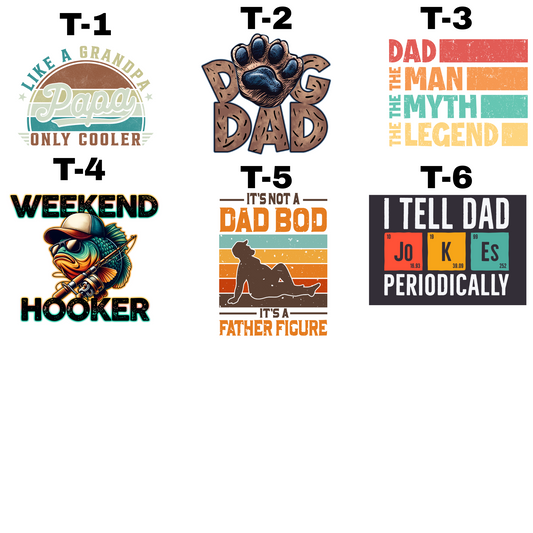 Men/Dad Graphic Designs