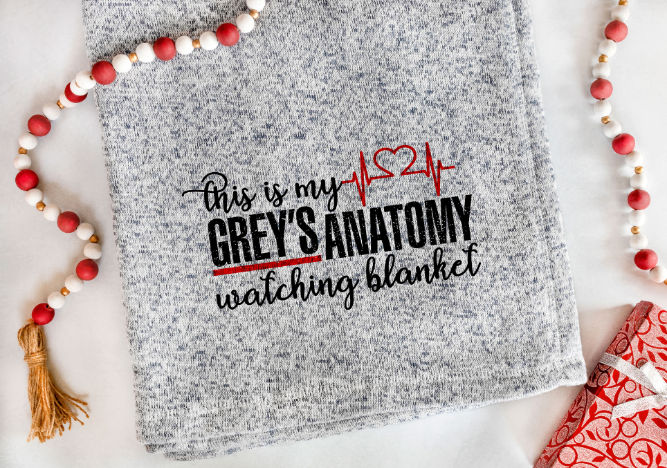 Greys Anatomy Blanket Sublimation Transfer