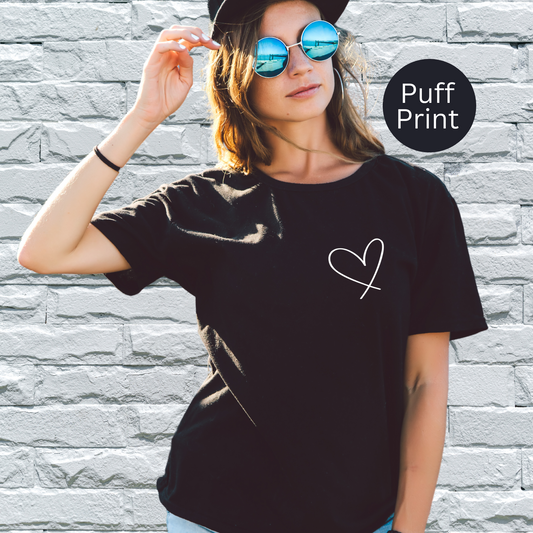 Heart Puff Print