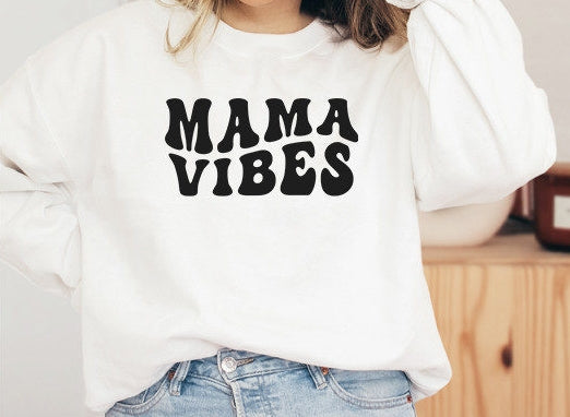 Puff Mama Vibes Screen Print Transfer