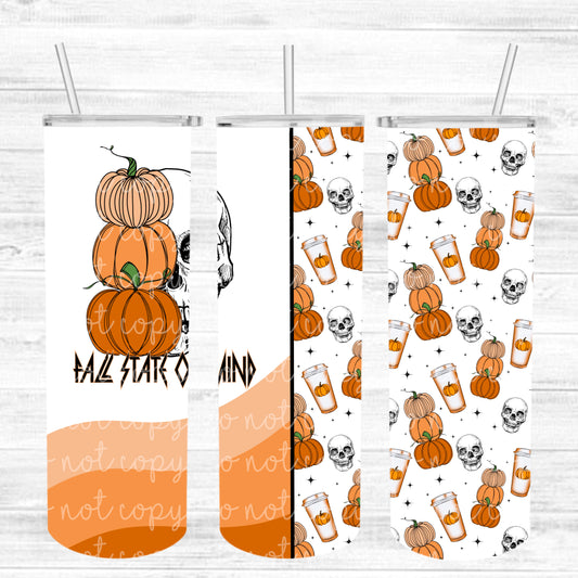 Fall State of Mind Sublimation Tumbler Wrap