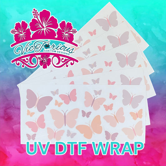 Butterflies UV DTF Wrap