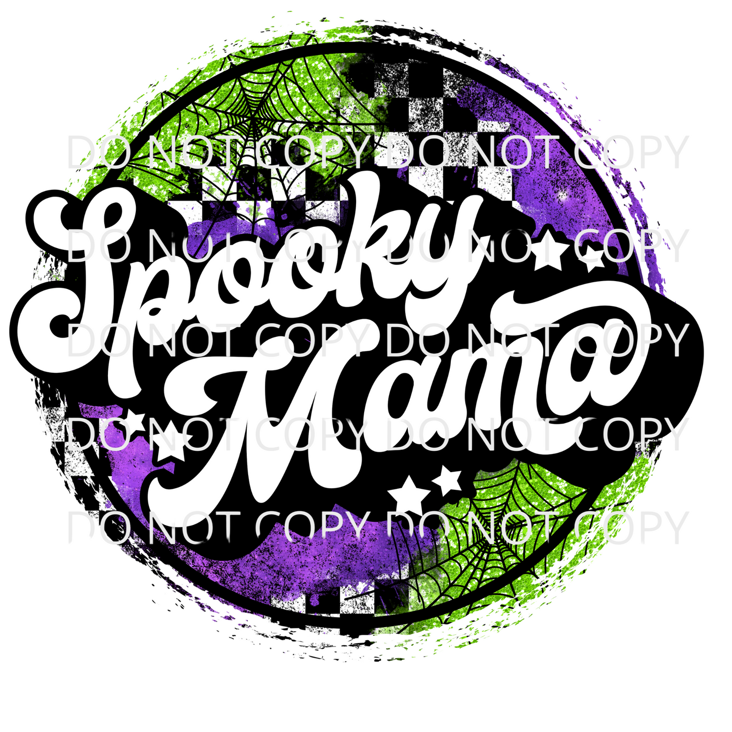 Spooky Mama Sublimation Transfer